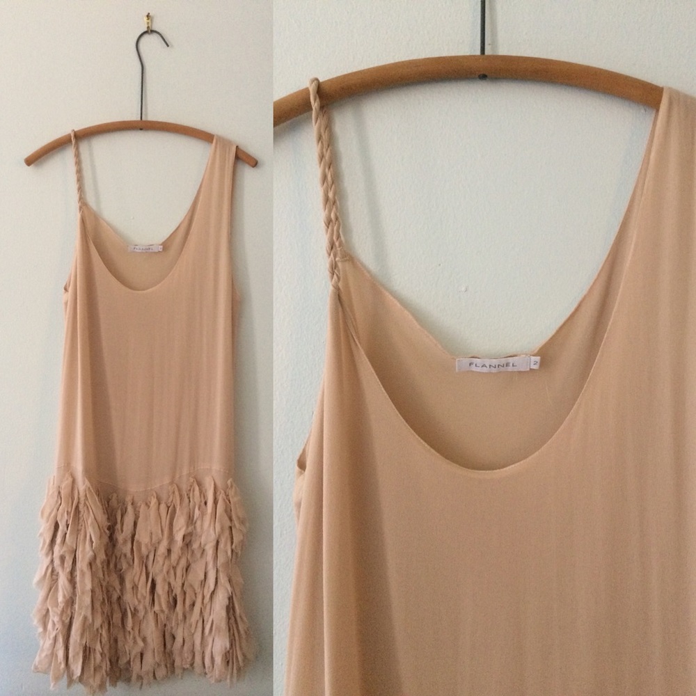 Silk Sheer Evening Dress Size 2 Flannel brand